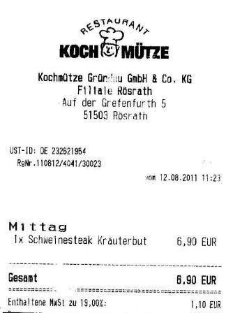 cvrd Hffner Kochmtze Restaurant